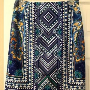 Antonio Melani Aztec Pencil Skirt